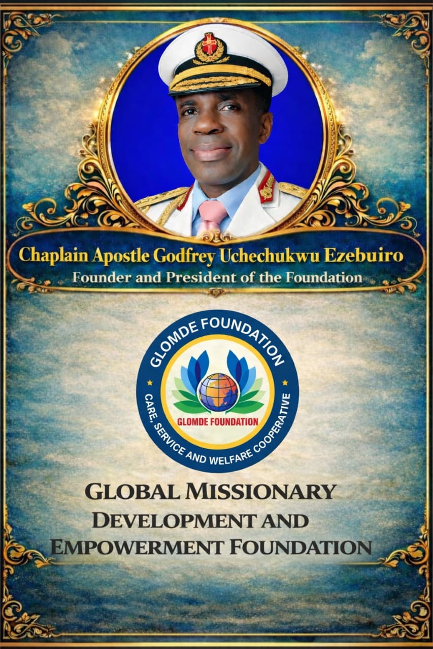 Chaplain / Apostle Godfrey Uchechukwu Ezeuburo - President, GLOMDE Foundation